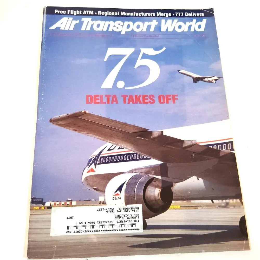 Air Transport World Magazine - May 1995: Delta Takes Off, 777 Delivers